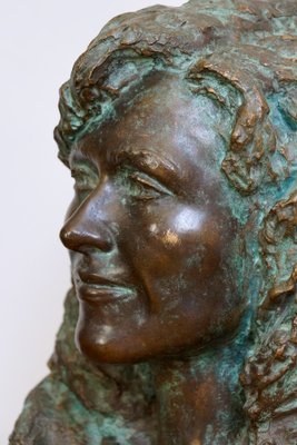 Bronze Female Bust, 1970s-GQ-674726