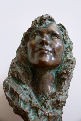 Bronze Female Bust, 1970s-GQ-674726