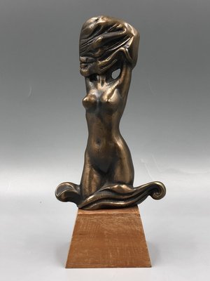 Bronze Female Nude Figure by Sandor Naval for Reinecke, 1960s-XOP-2028069