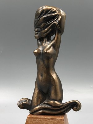 Bronze Female Nude Figure by Sandor Naval for Reinecke, 1960s-XOP-2028069