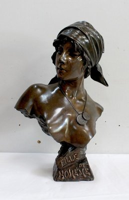 Bronze, Fille de Bohème, E. Villanis-RVK-912082