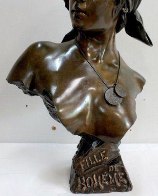 Bronze, Fille de Bohème, E. Villanis-RVK-912082