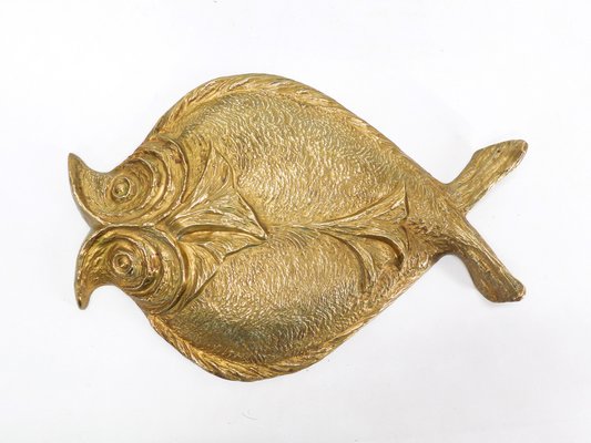 Bronze Fish Wall Sculpture by Chrystiane Charles for Maison Charles, 1970-DQG-1808062