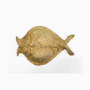 Bronze Fish Wall Sculpture by Chrystiane Charles for Maison Charles, 1970-DQG-1808062