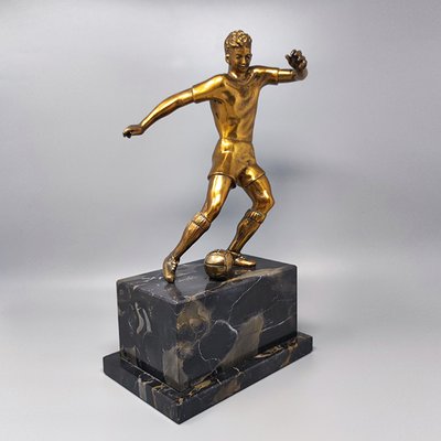 Bronze Footballer Sculpture, Italy, 1920s-1930s-QGR-1720454