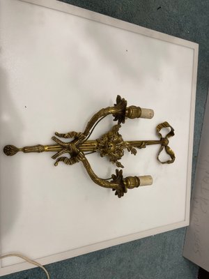 Bronze Fruit Sconces, 1920s, Set of 2-JJC-1754316