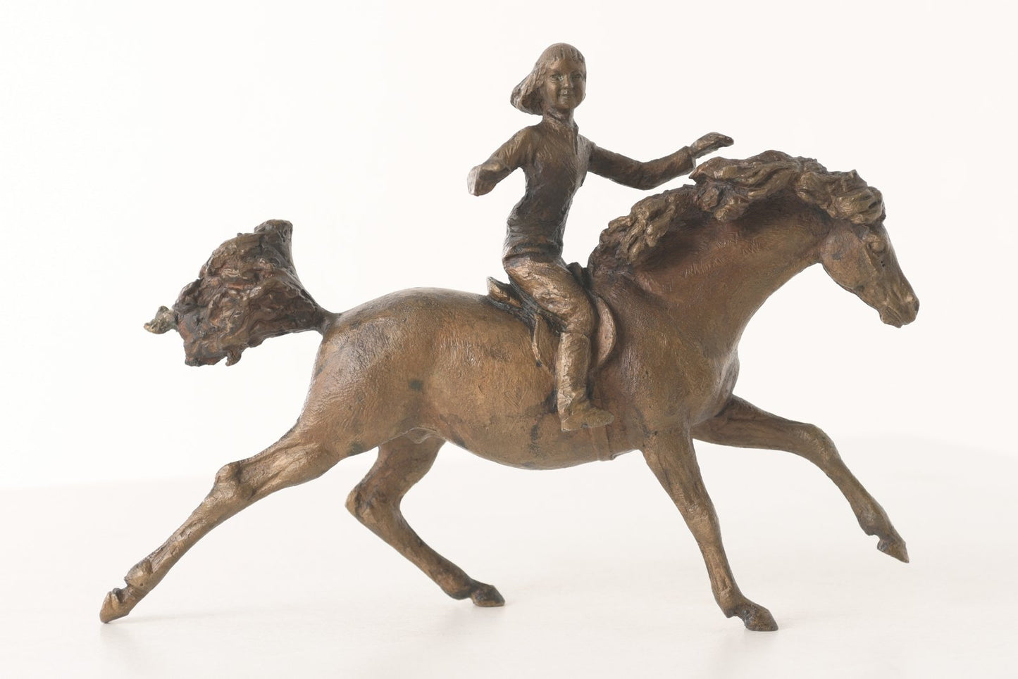 Bronze Galloping Pony Sculpture by Jochen Ihle, 1970s