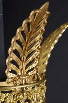 Bronze Gilt Swan Basket Wall Light in Empire Style-FLW-1402008