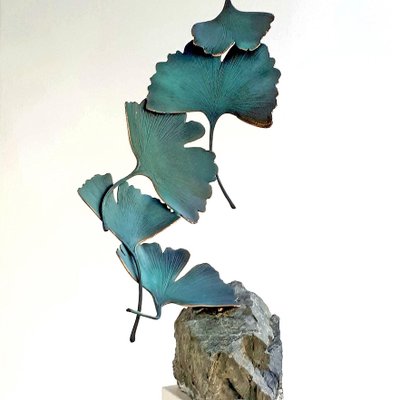 Bronze Gingko 5 Leaves by Kuno Vollet-MDB-1803610