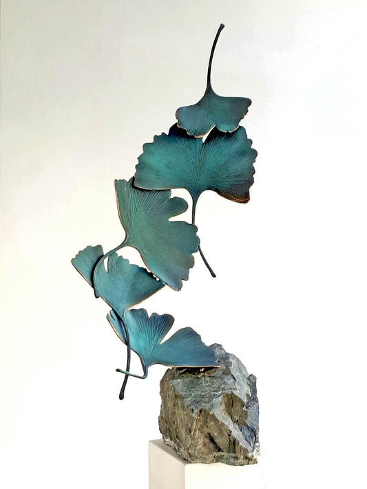 Bronze Gingko 5 Leaves by Kuno Vollet