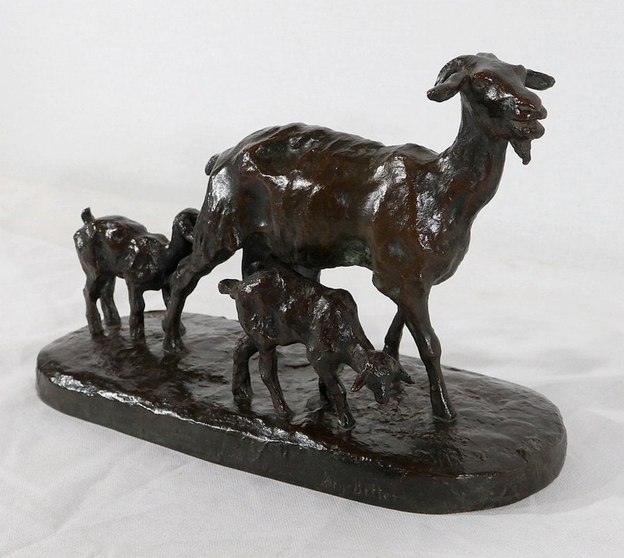 Bronze Goat from Ary Jean Léon Bitter