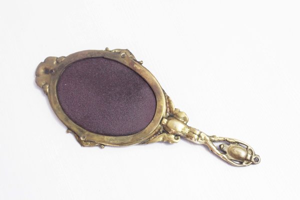 Bronze Hand Mirror, 1930s-BQF-2016120