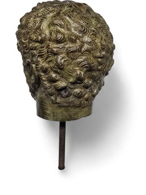 Bronze Head of Roman Emperor Caracalla, 1950s-FDW-2039629