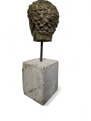 Bronze Head of Roman Emperor Caracalla, 1950s-FDW-2039629