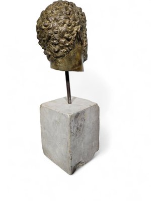 Bronze Head of Roman Emperor Caracalla, 1950s-FDW-2039629