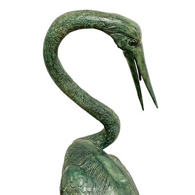 Bronze Heron Sculptures, Italy, 20th Century, Set of 2-BEW-1740922