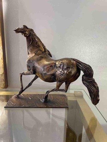 Bronze Horse by Cesare Ronchi, 1980s