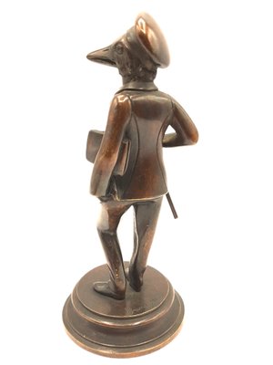 Bronze Humoristique Sculpture with Umbrella by Jean Ignace Isidore Grandville (1803-1847)-TCS-1179487