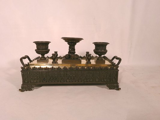 Bronze Inkstand / Inkwell, 1820s-AWH-902359