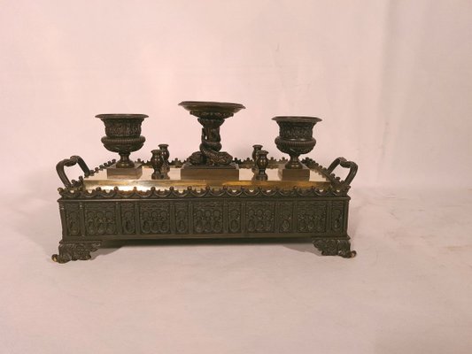 Bronze Inkstand / Inkwell, 1820s-AWH-902359