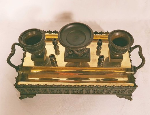 Bronze Inkstand / Inkwell, 1820s-AWH-902359