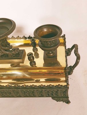 Bronze Inkstand / Inkwell, 1820s-AWH-902359