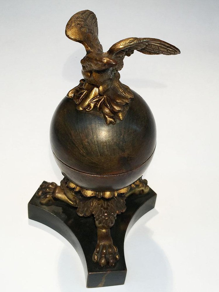 Bronze Inkwell from H. Luppens & Co, Bruxelles, Belgium