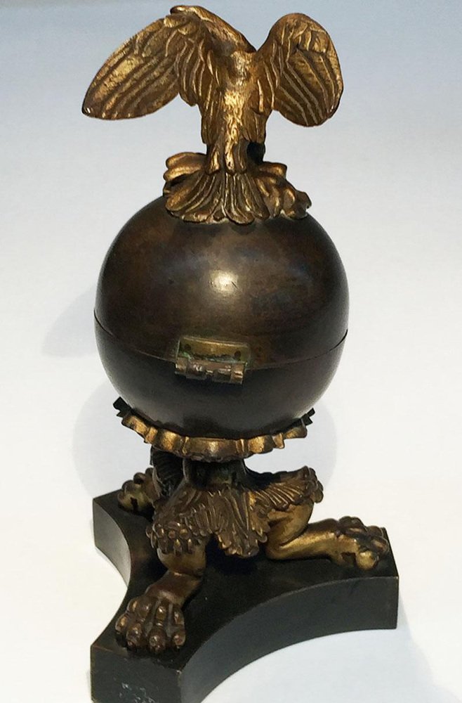 Bronze Inkwell from H. Luppens & Co, Bruxelles, Belgium