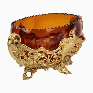 Bronze Jardiniere with Glass, 1920s-WMV-1325445