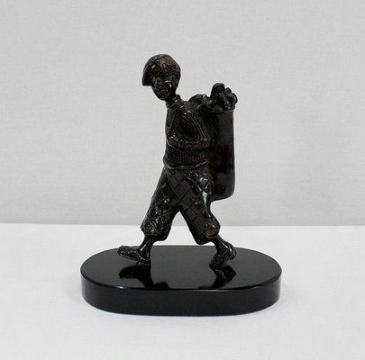 Bronze Jeune Caddie de Golf Sculpture, Late 19th Century-RVK-967159