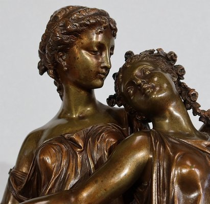 Bronze Jeunes Romaines Sculpture from H. Dumaige, 19th-Century-RVK-1153850