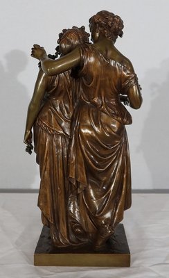 Bronze Jeunes Romaines Sculpture from H. Dumaige, 19th-Century-RVK-1153850