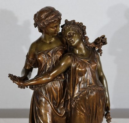 Bronze Jeunes Romaines Sculpture from H. Dumaige, 19th-Century-RVK-1153850