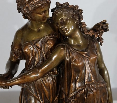 Bronze Jeunes Romaines Sculpture from H. Dumaige, 19th-Century-RVK-1153850