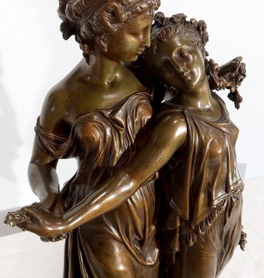 Bronze Jeunes Romaines Sculpture from H. Dumaige, 19th-Century-RVK-1153850