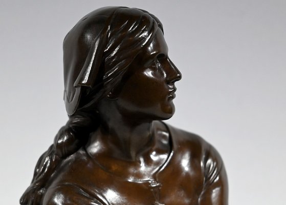 Bronze Joan of Arc in Domrémy from H. Chapu, 1800s-RVK-1777867