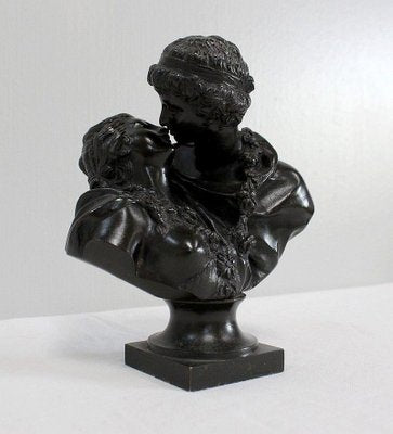 Bronze Le Baiser Donné by J-A. Houdon, Late 19th Century-RVK-895534