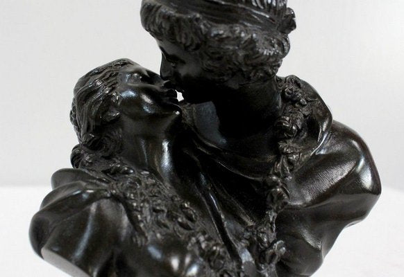 Bronze Le Baiser Donné by J-A. Houdon, Late 19th Century-RVK-895534