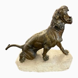 Bronze Lioness Sculpture by Thomas Cartier-BZK-960694