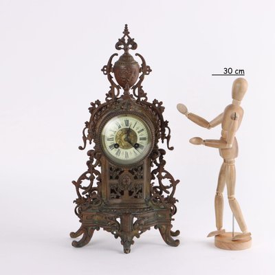 Bronze Mantel Clock, France, 1900s-VMM-2022007