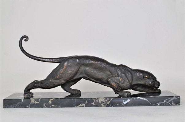 Bronze Panther on the Lookout by D.H. Chiparus-SYQ-1320425