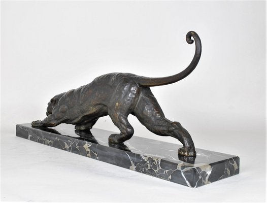 Bronze Panther on the Lookout by D.H. Chiparus-SYQ-1320425