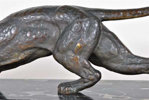 Bronze Panther on the Lookout by D.H. Chiparus-SYQ-1320425