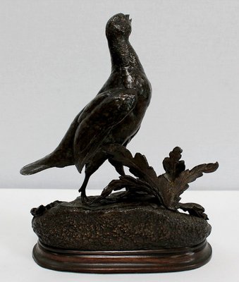 Bronze Partridge by J. Moignez, 19th Century-RVK-953921