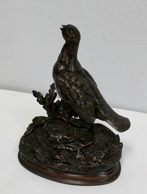 Bronze Partridge by J. Moignez, 19th Century-RVK-953921