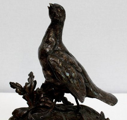 Bronze Partridge by J. Moignez, 19th Century-RVK-953921