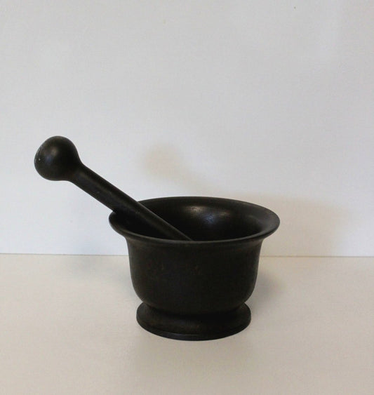 Bronze Pestle and Mortar, Italy, 19th Century, Set of 2