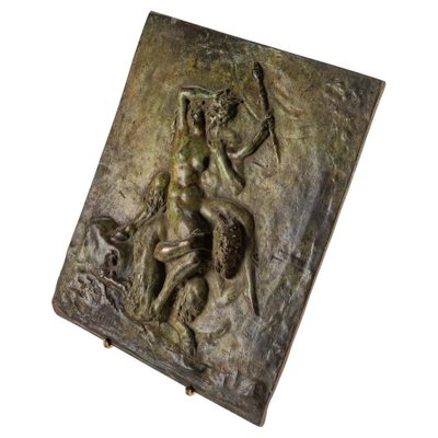 Bronze Plate with Patina Representing Fauns by Clodion-WFS-1578921