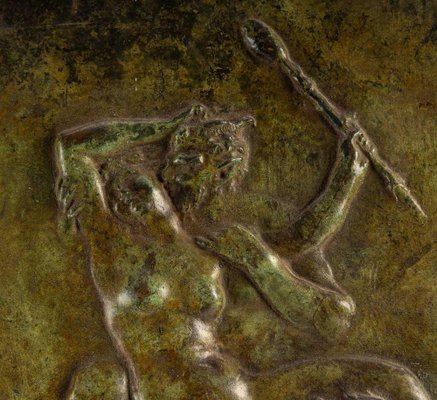 Bronze Plate with Patina Representing Fauns by Clodion-WFS-1578921