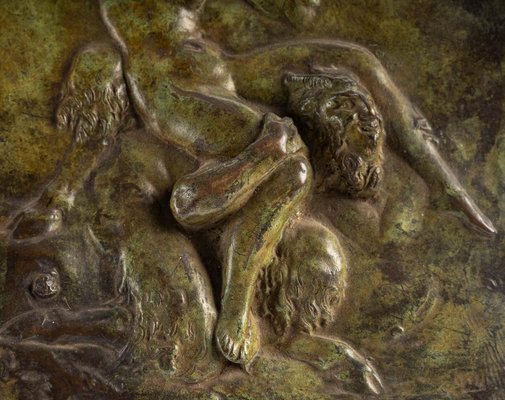 Bronze Plate with Patina Representing Fauns by Clodion-WFS-1578921